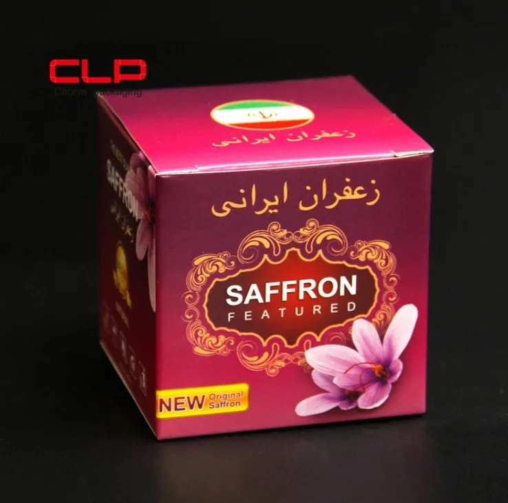 CLP Customized Hot Sale Cardboard Tea and Saffron Packaging Paper Box