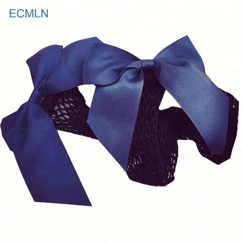 Черные популярные прозрачные женские сетчатые носки с бантом