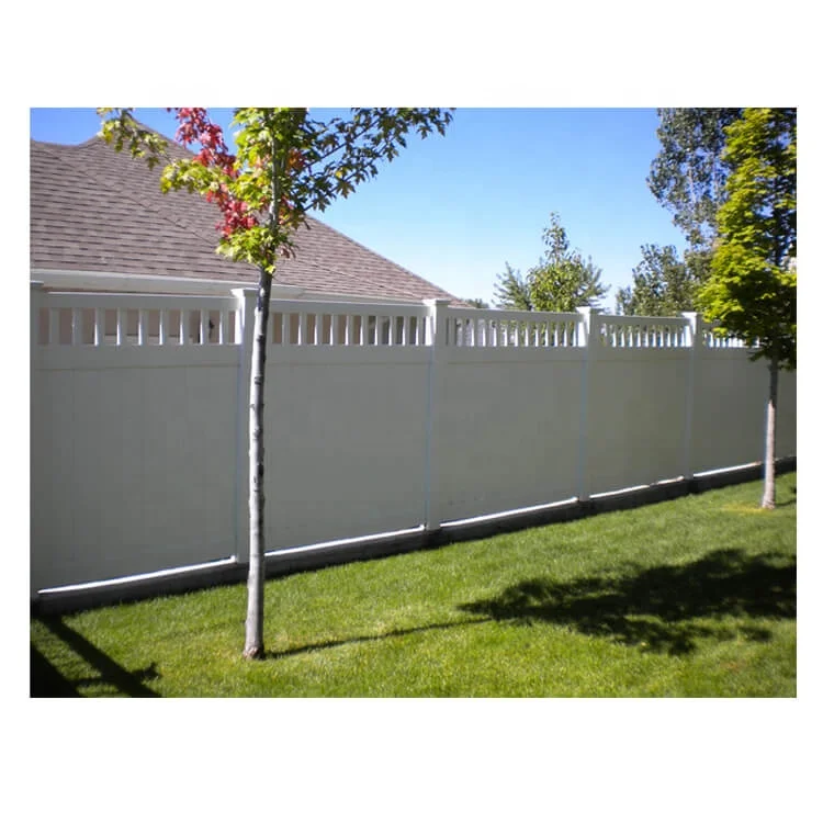 Easily Assembled Wood Plastic Composite Fence Decking Panel Material for Garden Privacy Outdoor WPC Fence