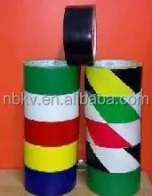 Black Yellow 50mm x 30M Free Hazard Warning PVC Warning Tape