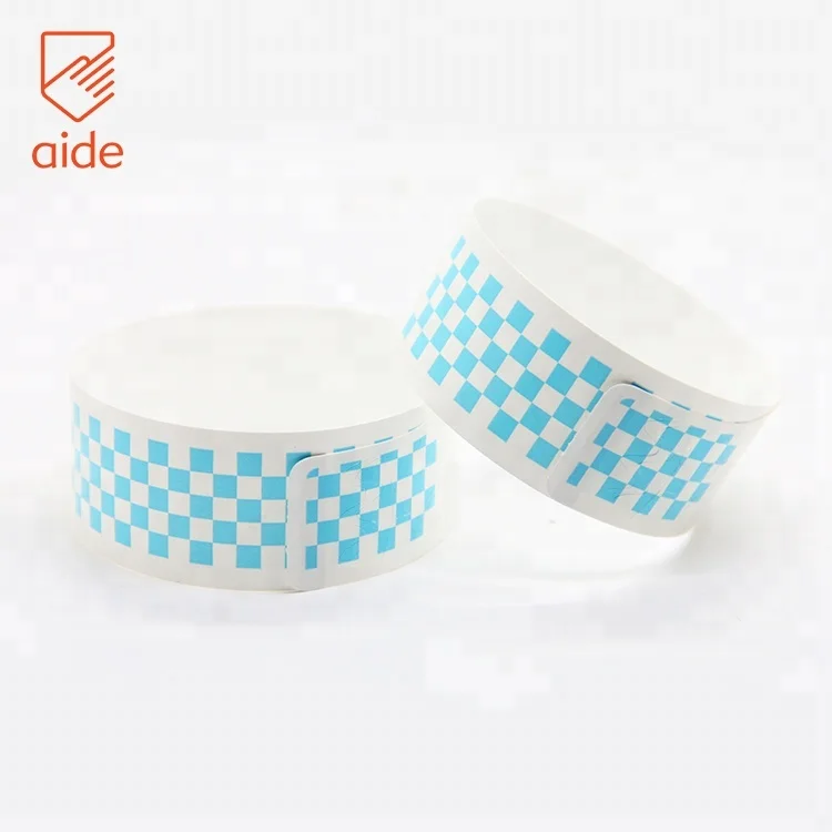Wholesale Adjustable Waterproof Direct Thermal Paper ID Wristbands for Indoor Playground