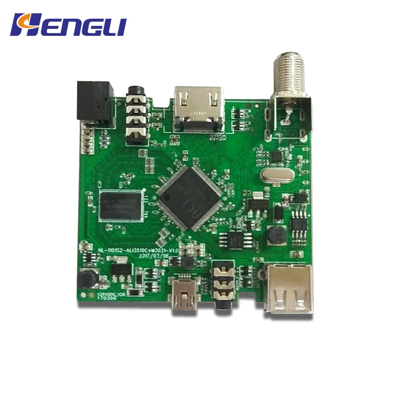 2022 hot selling s2 tv box DVBS2 HD DVB-S2 TV Receiver mainboard PCBA for India MPEG4 solution digital set-top box