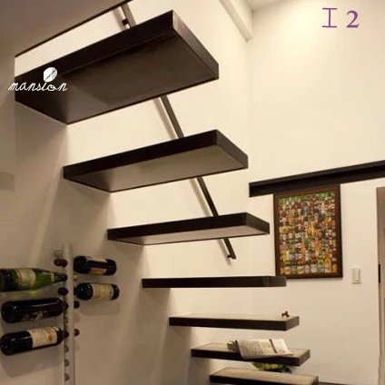 Inoor Straight Cantilever Wood Stairs
