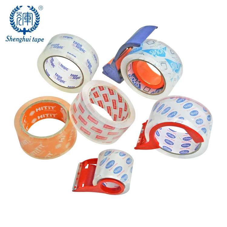 Good Viscosity BOPP Packing Tape Custom Printed LOGO Super Clear Sello tape