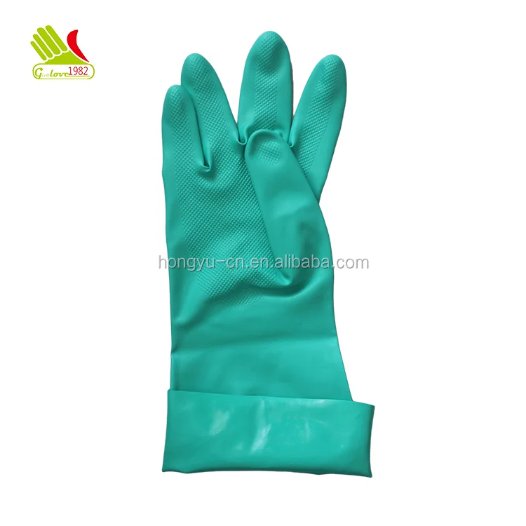 18Mil Thick Puncture Resistant Lined Work Grip Nitrile Gloves