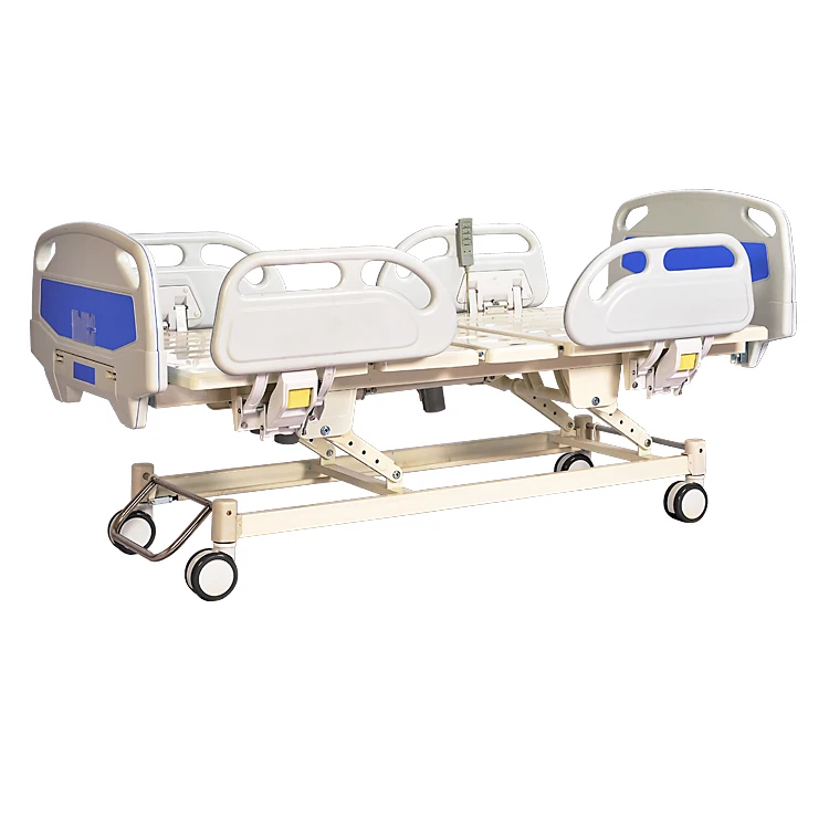 Hot sale epoxy coated abs guard rails 3 function cheap model patient electric hospital bed
