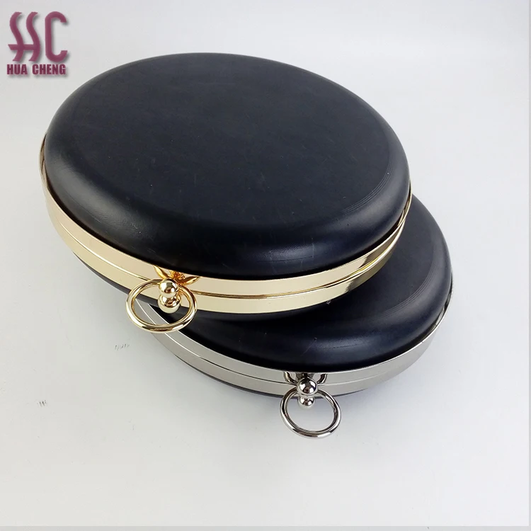 Guangzhou China New Style Round Shape Metal Clasp Purse Frame Box Clutch Bag Frame