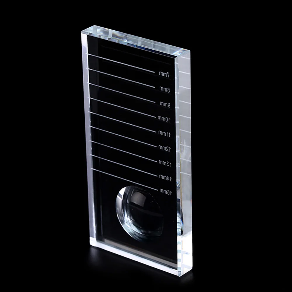 Crystal Tray Glass Eye Lash Stand Pallet Glue Pallet Eyelash Acrylic Eyelash Holder Eyelash Extension Tile