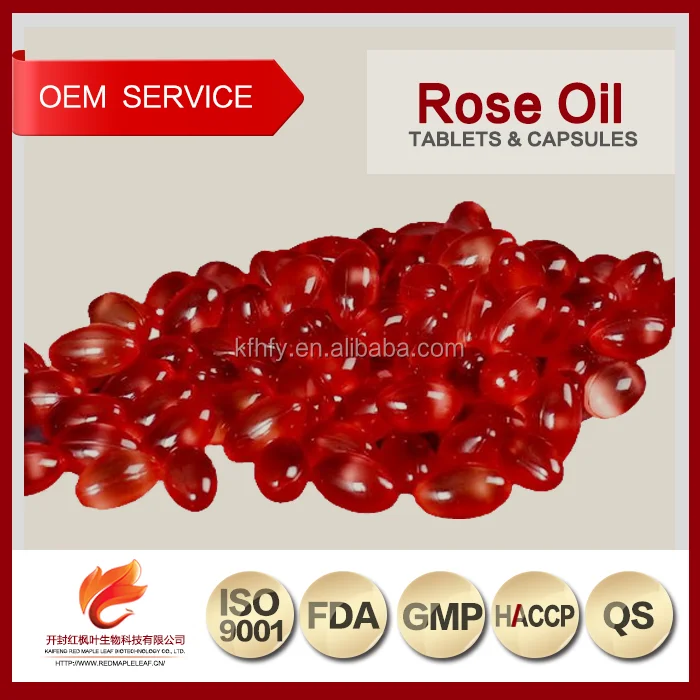 Пищевая добавка, оптовая продажа, капсулы с розовым маслом от частного бренда