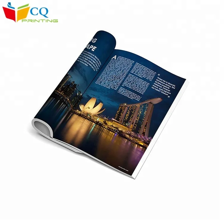 High quality custom A4 perfect binding glossy magazine printing/cheap monthly magazine booklet catalog printing