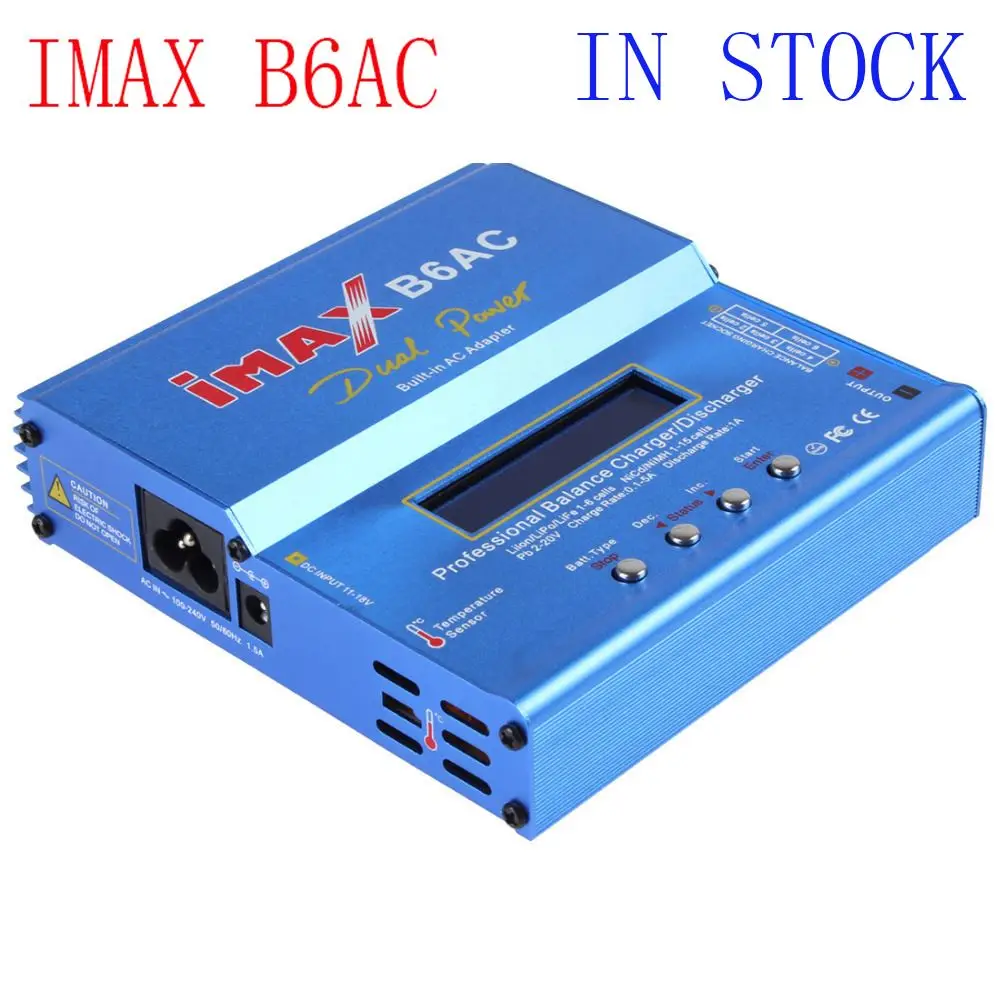 80W IMAX B6AC RC Balance Lipo Battery Charger B6 AC Nimh Nicd lithium Battery Balance Charger Discharger with Digital LCD Screen