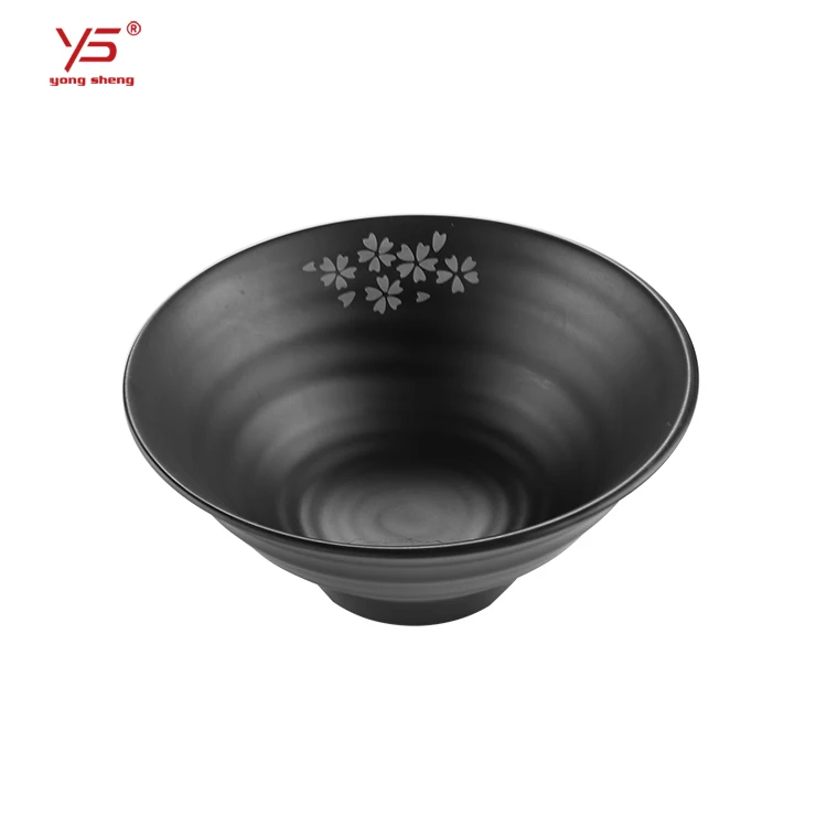 Elegant appearance 100% melamine frosted pasta bowl in plastic