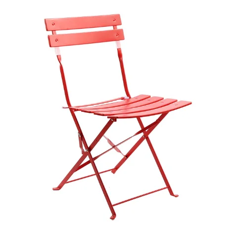 3 Piece Folding Bistro-Style Set Outdoor Table and Chair Set Iron Bistro Set