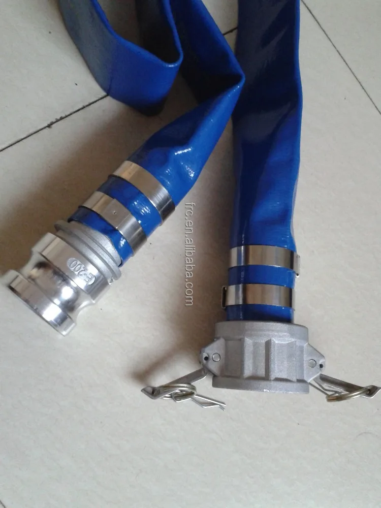 
High pressure PVC lay flat hose with camlock coupling 