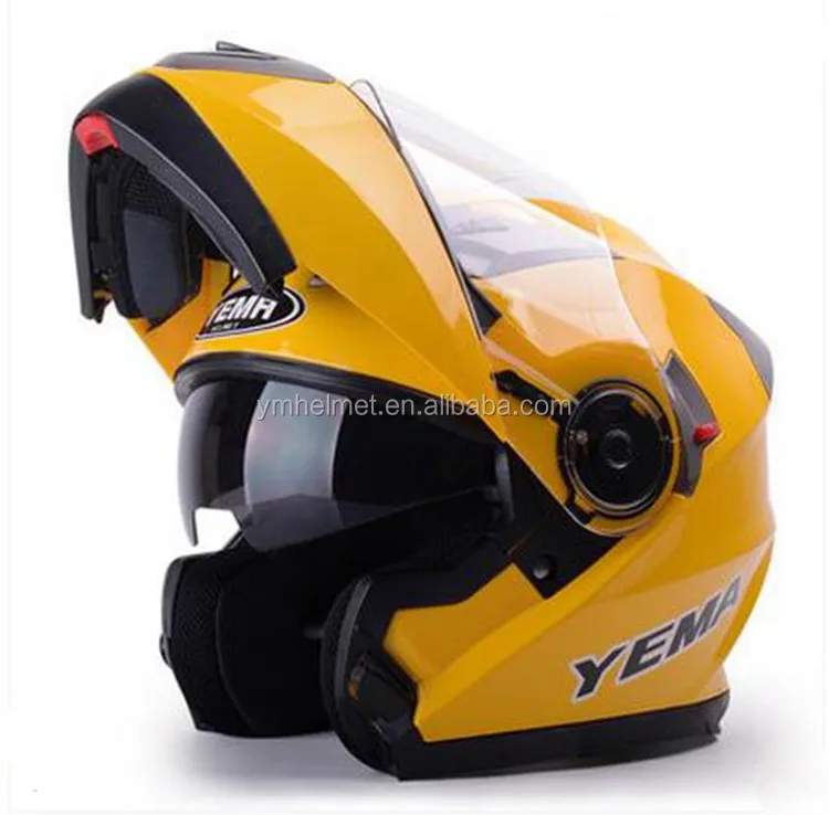 YM-925 Casco para moto manufacturer made German design ABS material with DOT approved helmet flip up modular