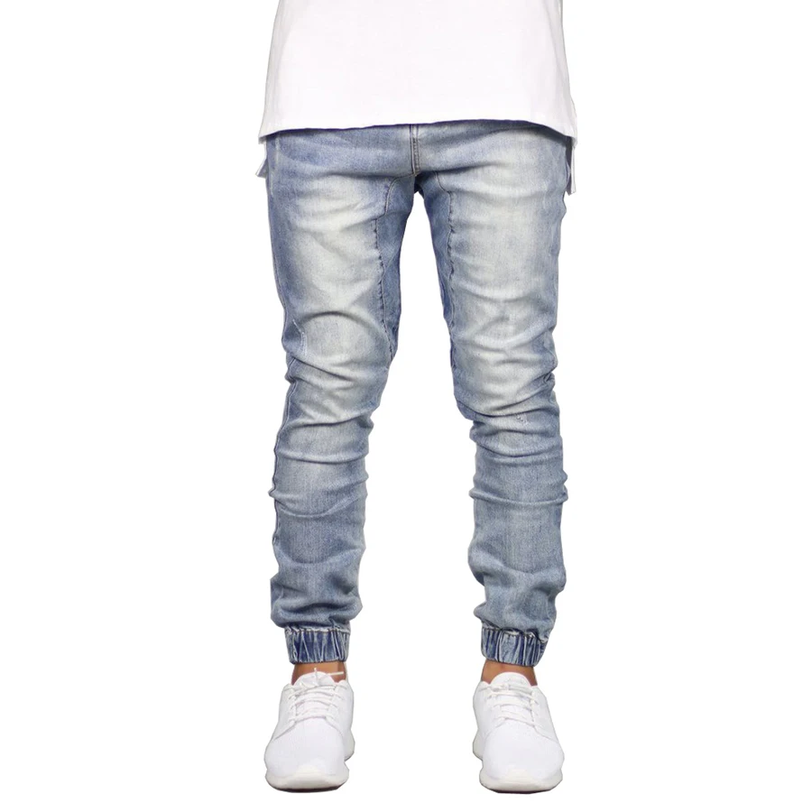 
2019 New arrival stretch slim fit skinny jeans men Denim designer cotton harem pants jean for men Accept OEM LOGO 