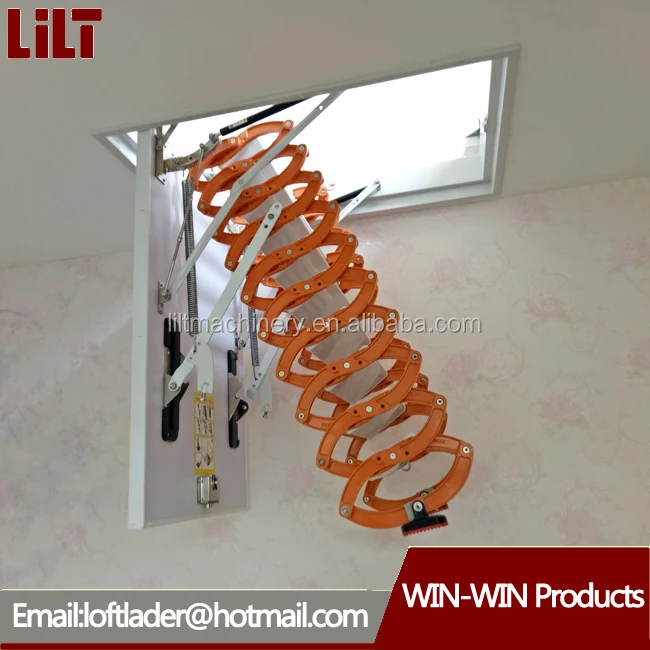 Folding Aluminium Part Electric Attic Stair Picture Safety Portable Top-floor Ladder