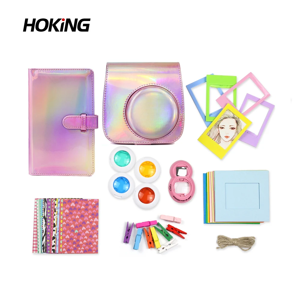 Fujifilm Instax Mini 8/8+/9 Camera 7 In 1 With Shoulder Strap Accessories Bundle