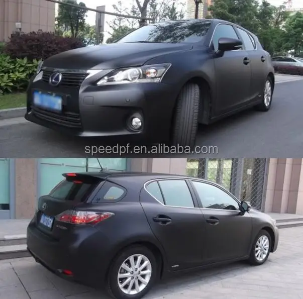 Супер матовая отделка 5x98 футов ПВХ клейкая виниловая автомобильная пленка