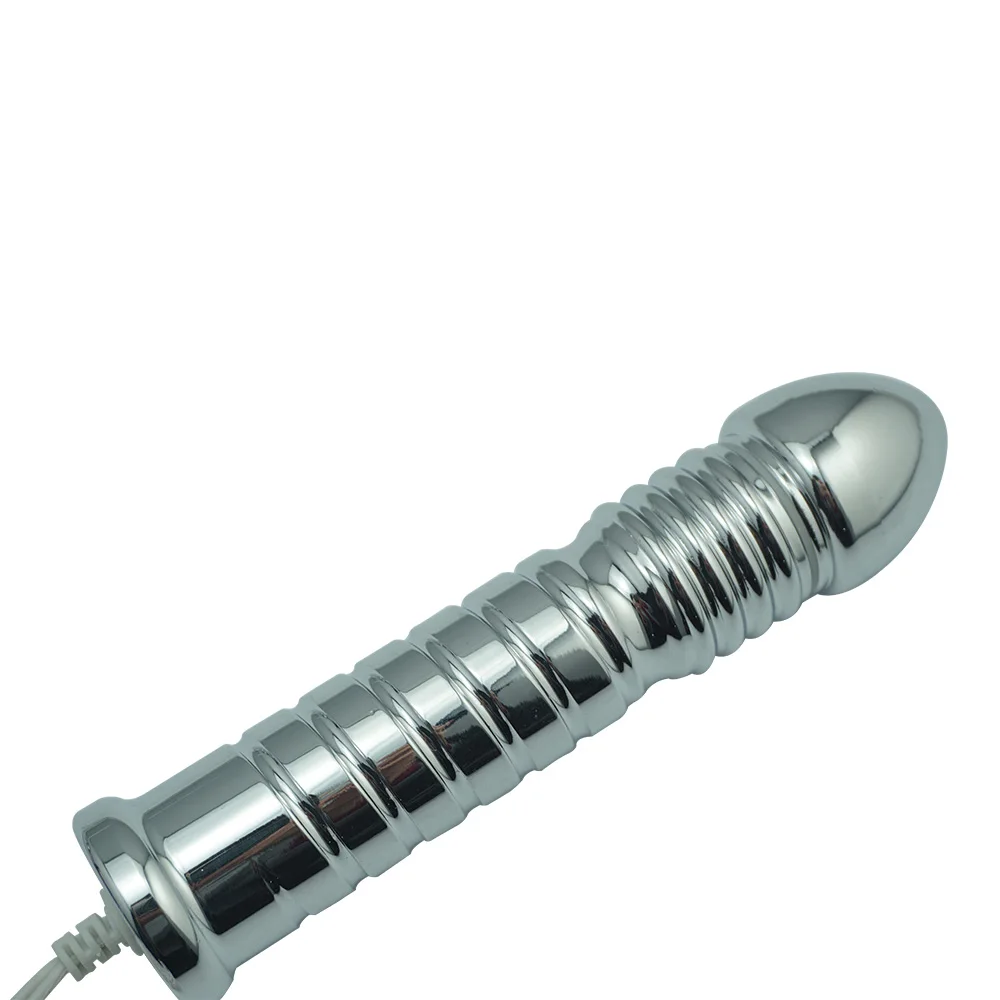 Funny Stim Electric shock wave physical therapy equipment metal anal plug breast massager electro sex steel butt plug toys