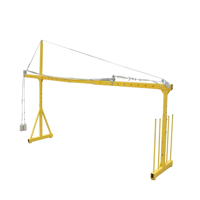 Flower basket for electric lift platform support for construction of exterior wall of high-rise building