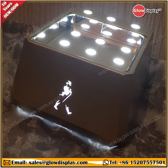 GlowDisplay Johnnie Walker Gold Led Light Up Bottle Glorifier