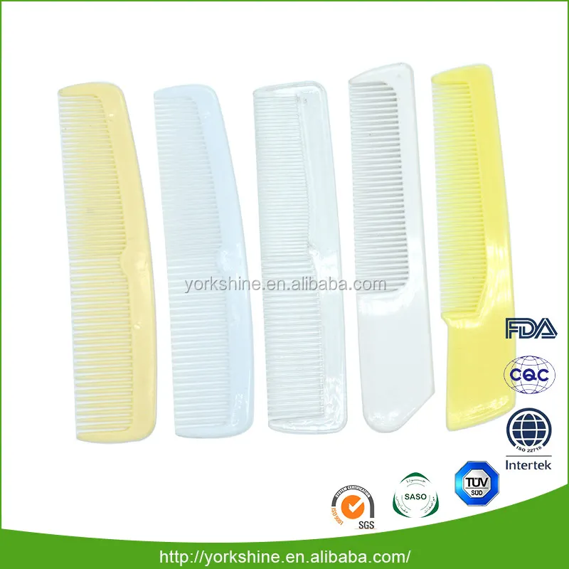 
Worldwide convenient hair plastic hotel comb small for travel and hotel with packed in opp bag or customized 