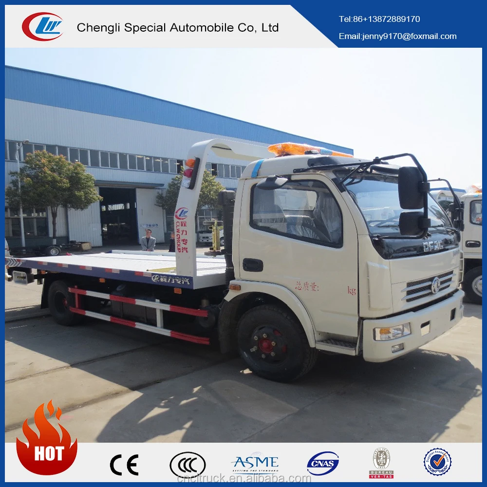 DONGFENG 5tons sliding platform wrecker tow truck