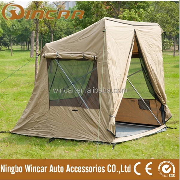 30 Second Pop Up Canvas Tent Quick Set-up Tent for Outdoor Camping