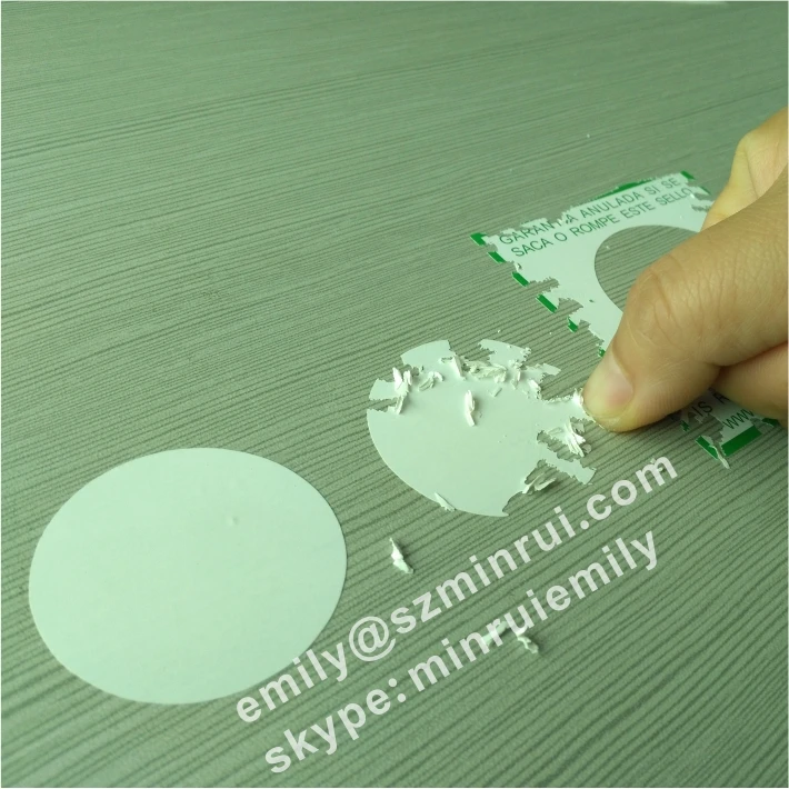 Custom Blank Round Eggshell Sticker Rolls, Blank Round Destructible Vinyl Sticker Roll, Custom Blank Graffiti Egg Shell Sticker