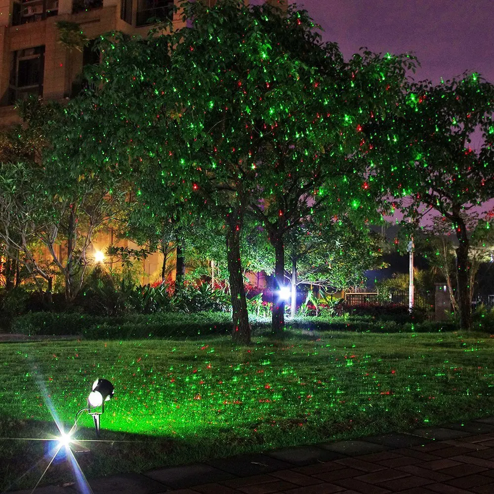 2018 Factory New Products IP65 Outdoor Christmas Star Projector Laser Light Shower