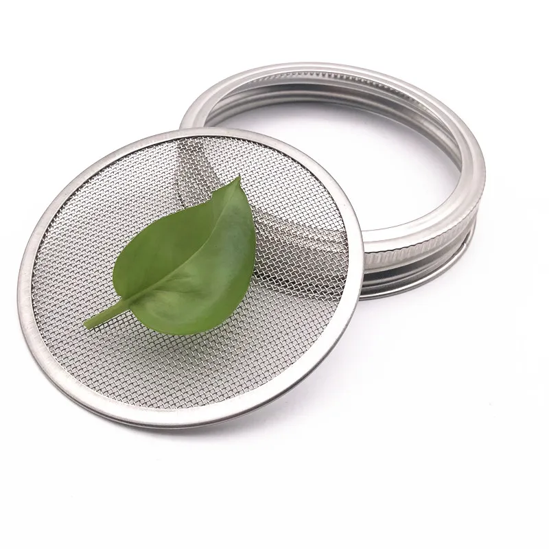 Kitchen Seed sprouter kit 70mm 86mm 304 stainless steel seed sprouting lid strainer sieve mesh screen for wide mouth Mason jar