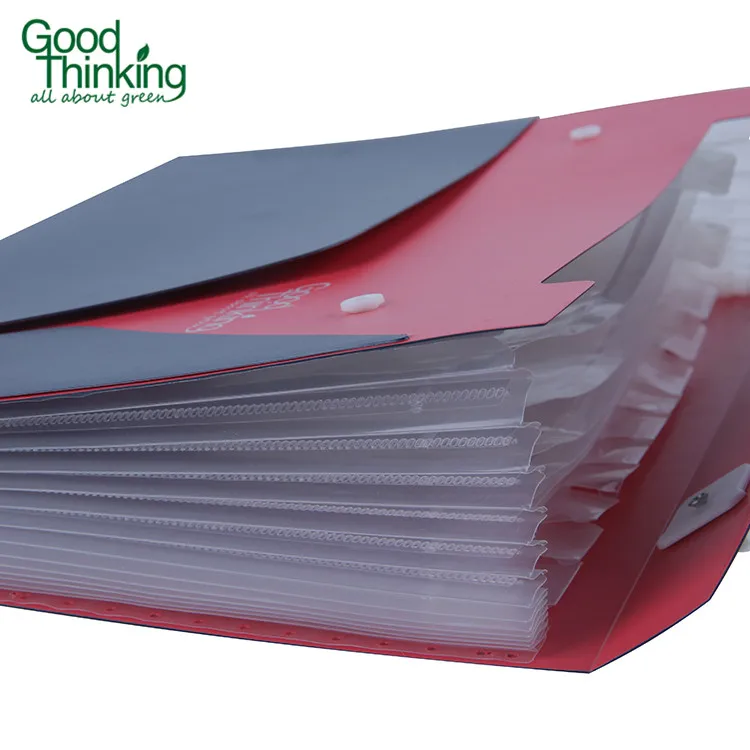 
Wall mounted file organizer eco friendly office stationery hardcover A4 pocket custom vertical expanding file 