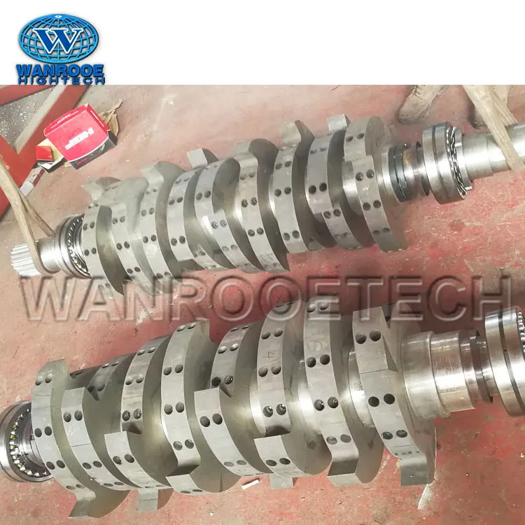 100-2000kg/h Waste Tyre Recycling Rubber Crusher Tire Shredder Machine