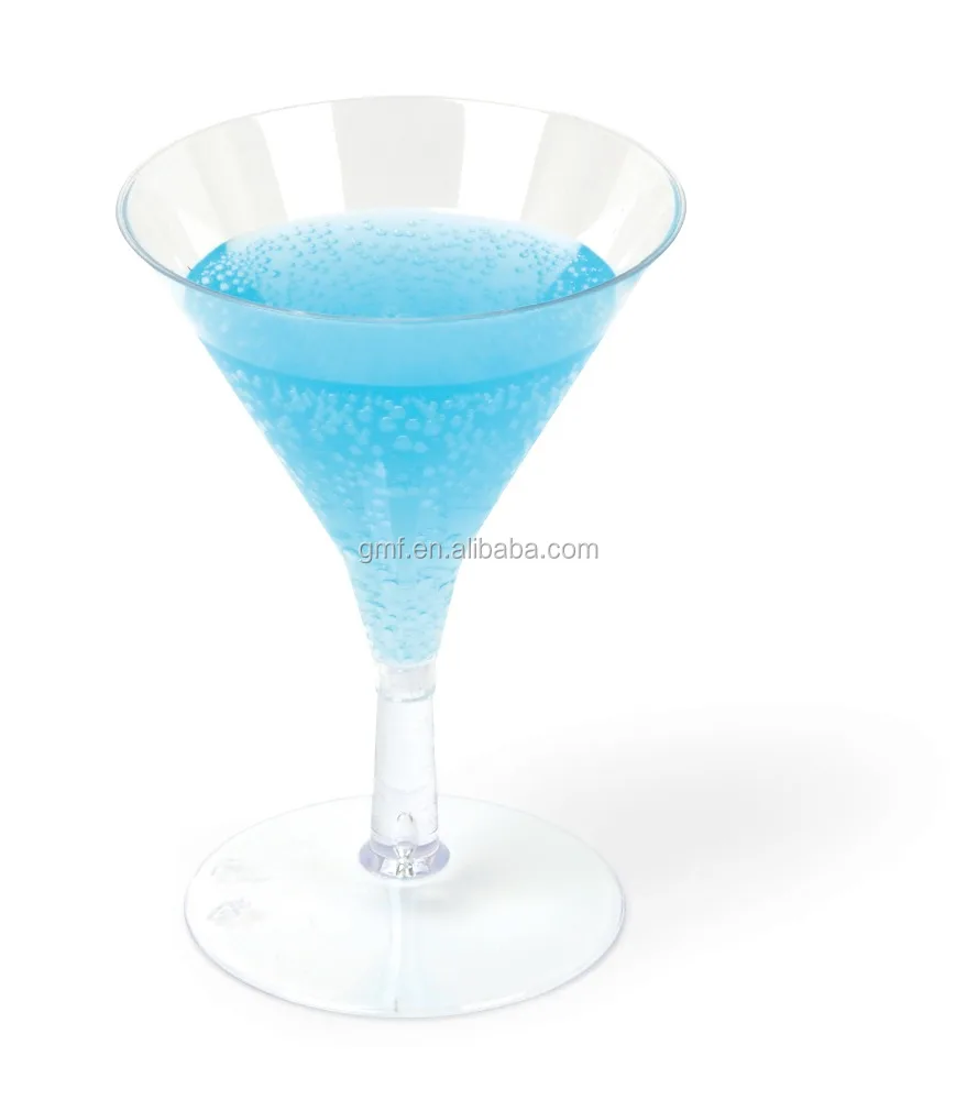disposable ps plastic color 2oz mini cocktail glass cup crystal glassware