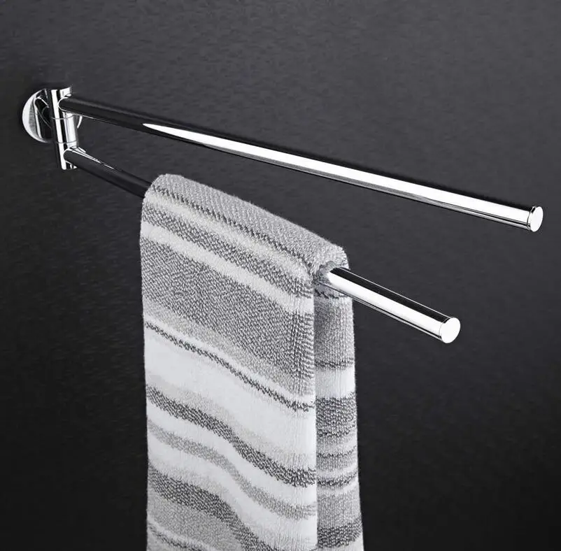
High Quality Brass Bath Extension Towel Bar Double Towel Bar Chrome 