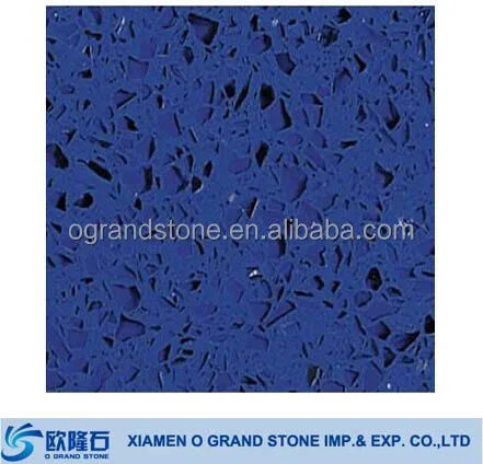 All Colors Of Blue Sparkle Artificial Quartz Stone Price