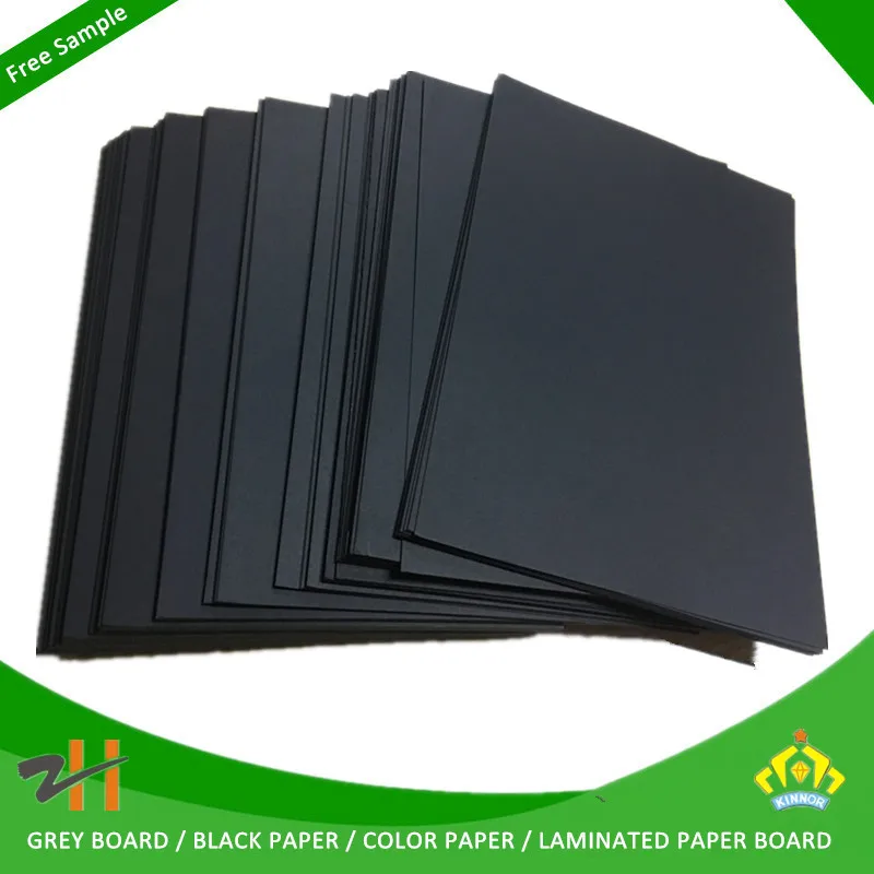 
180gsm coated/ uncoated duplex black paper board 