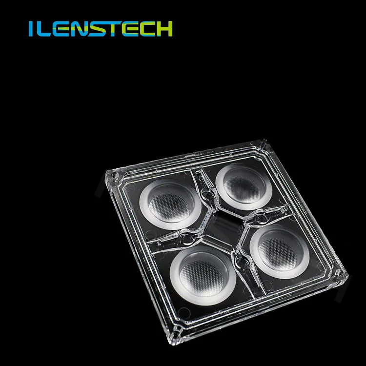 60 Degree Led Light Lens 2x2 Array square Module Lens Plastic Led Lenses Group for Tunnel Lamp