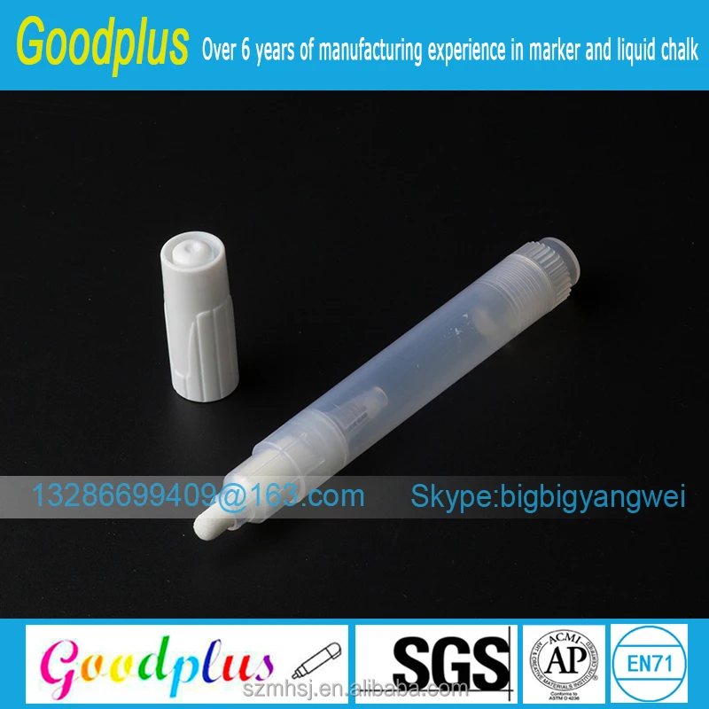 Wholesale 6.5mm bullet felt tip Empty Refillable Art Marker set to refill ink empty pen end open