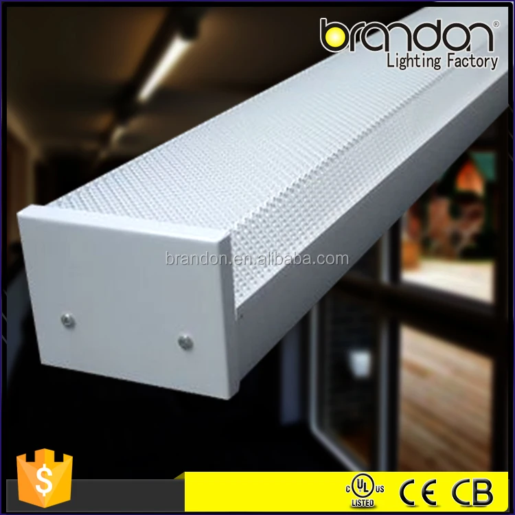 Wrap fixture T5 T8 fluorescent lamp PC cover surface mount led linear batten light