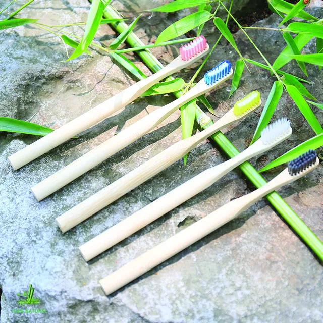 
Customized shape cheap bamboo toothbrush new design tooth brush for hotels Promotional eco bamboo toothbrush 