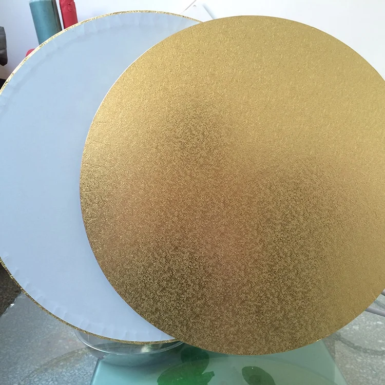 Customized Hot Selling Foil Silver Gold Mdf Cake Board