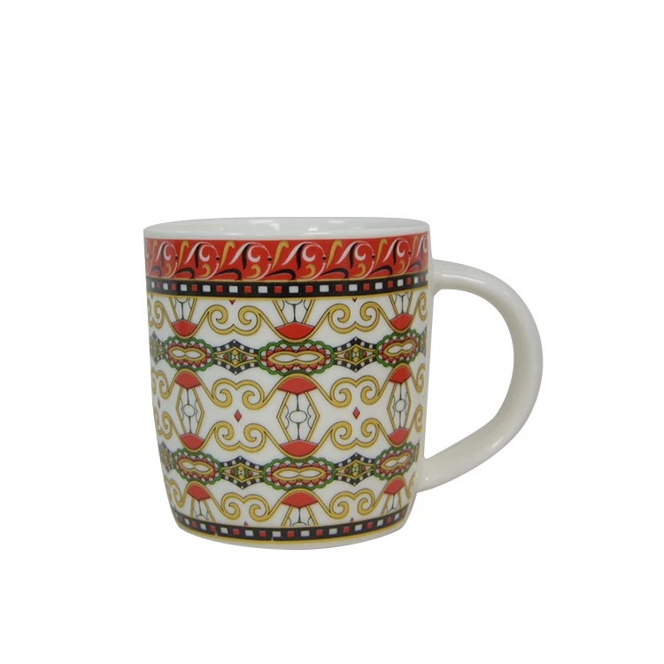 
National style coffee mug ceramic coffee travel mug antique porcelain tea mug 