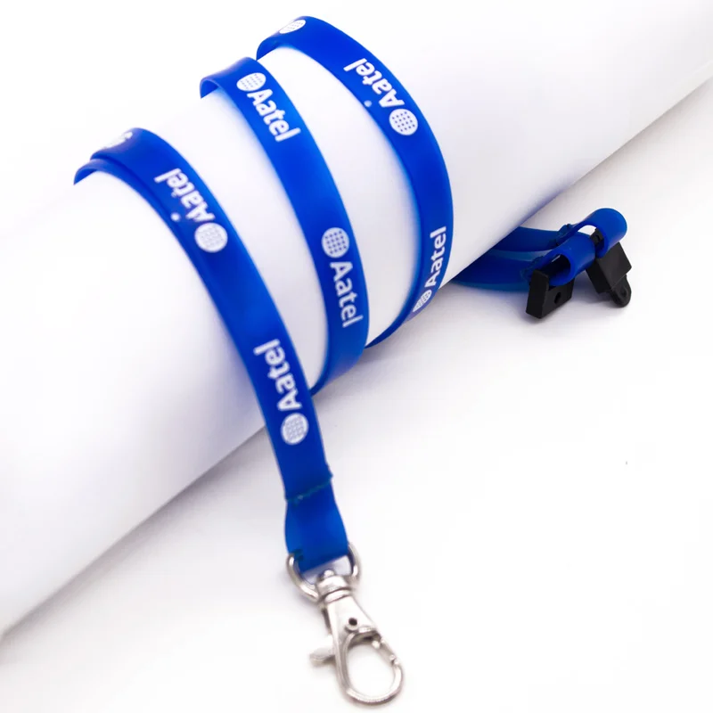 
1.0cm custom logo printed waterproof plastic pvc neck lanyard with badge reel 