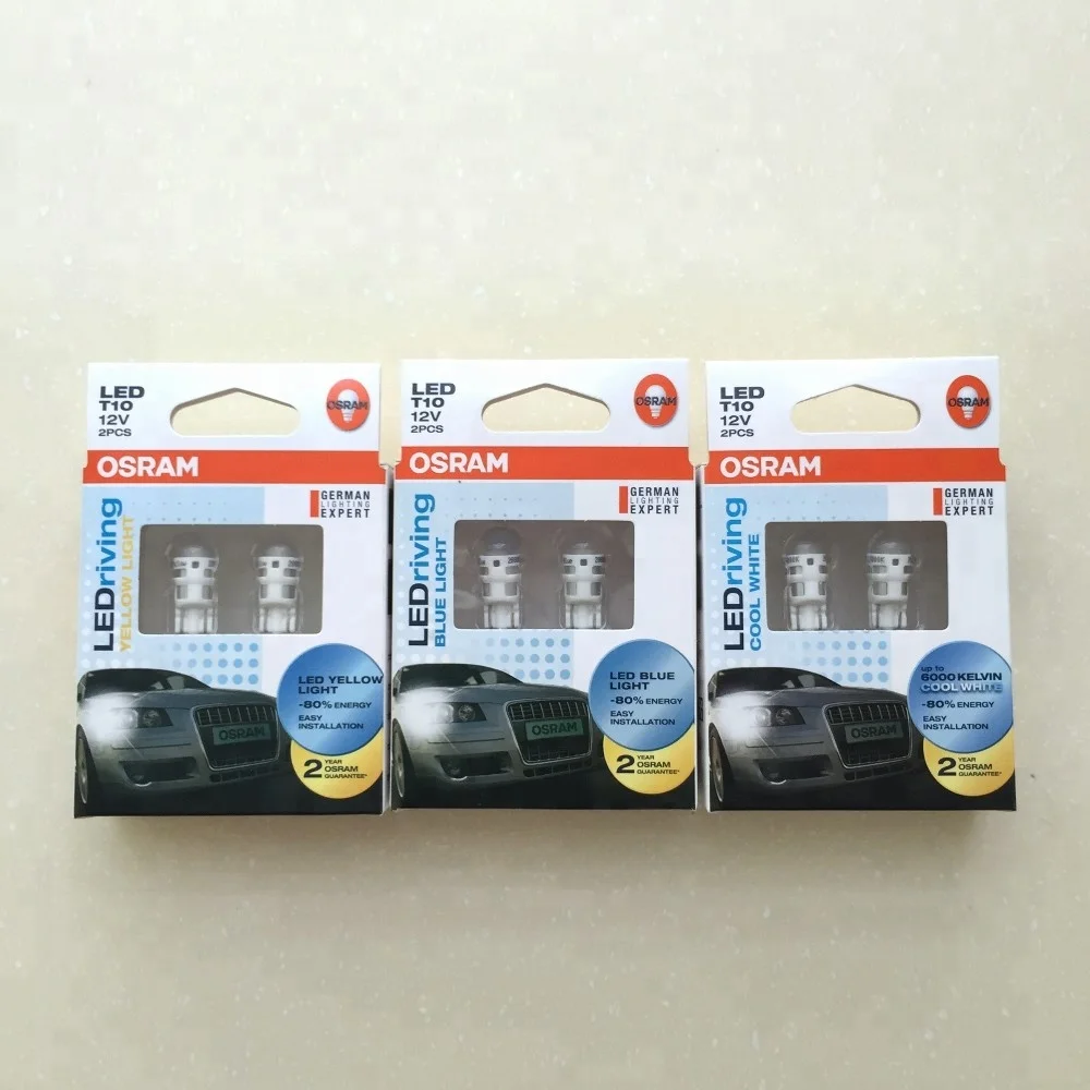 
Osram Ledriving 2pcs Red/Yellow/Blue w2.1x9.5d T10 5w5 Bulbs Led Light 