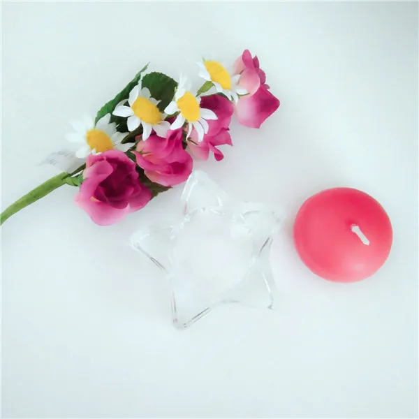 Wholesale hot sale red scented floating candle gift set