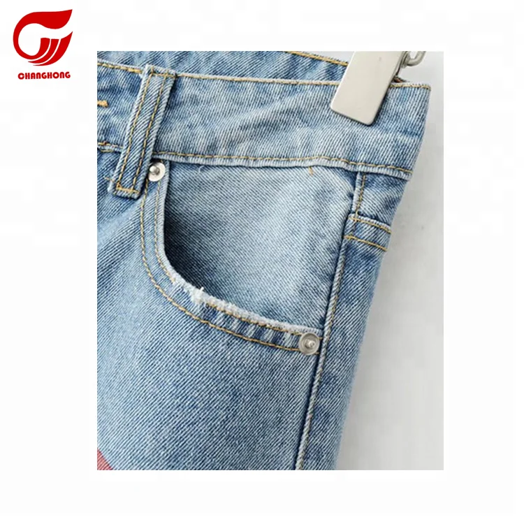 
High Waist Hip Hop Full Size Elastic Jeans Causal Denim Ladies Jeans 