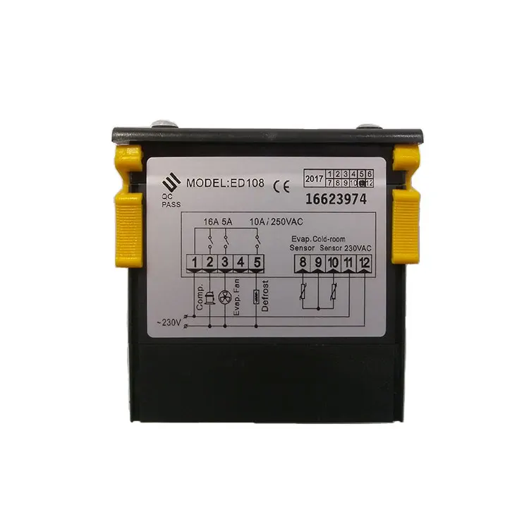 ED108 Freezer Cabinet Temperature Control Refrigerated Electronic Thermostat