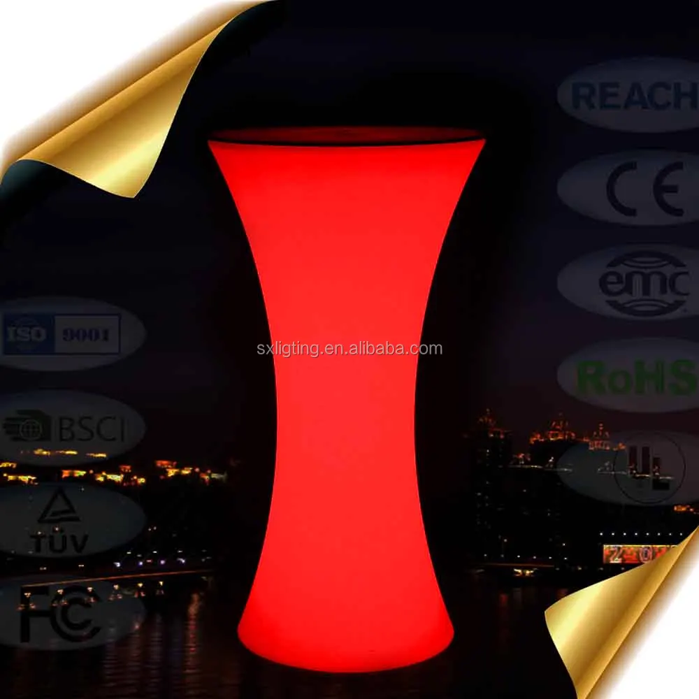SX-58110-BTB LED Furniture for Events Outdoor Lighting Bar Table / Glowing LED Color Changing Events Cocktail Table